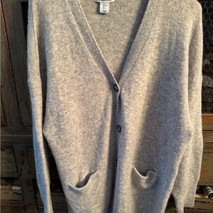 Gray Women's Cardigan Sweater
